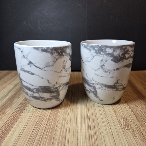 ROYAL NORFOLK Marble Design Mug Set of 2 - Picture 2 of 5